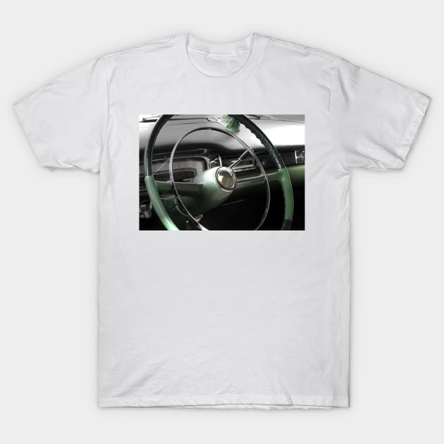 Steering Wheel Classic Car T-Shirt by Beate Gube